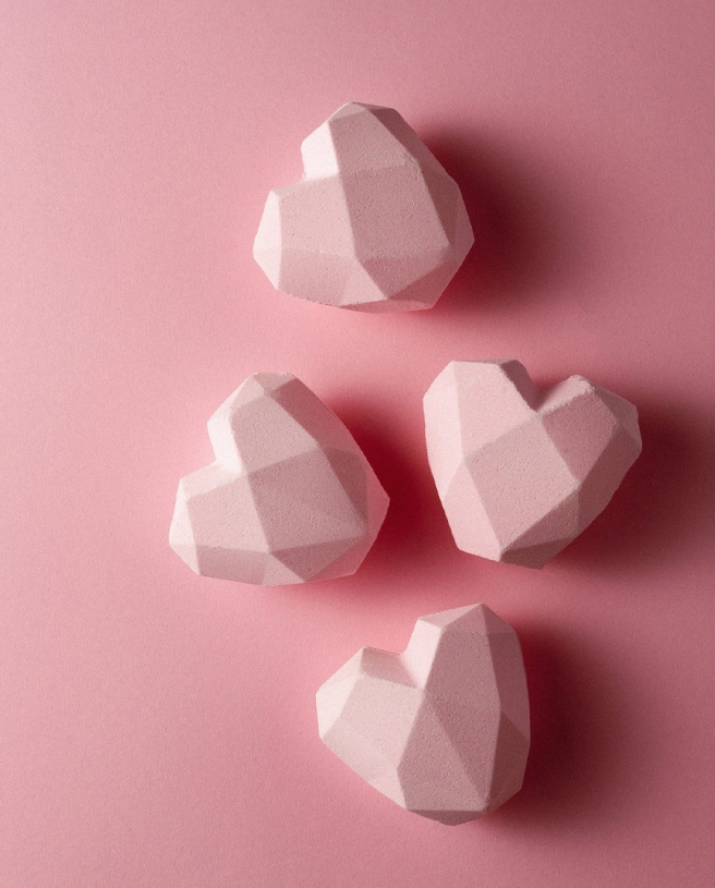 Foaming bath bomb Shape of my Heart